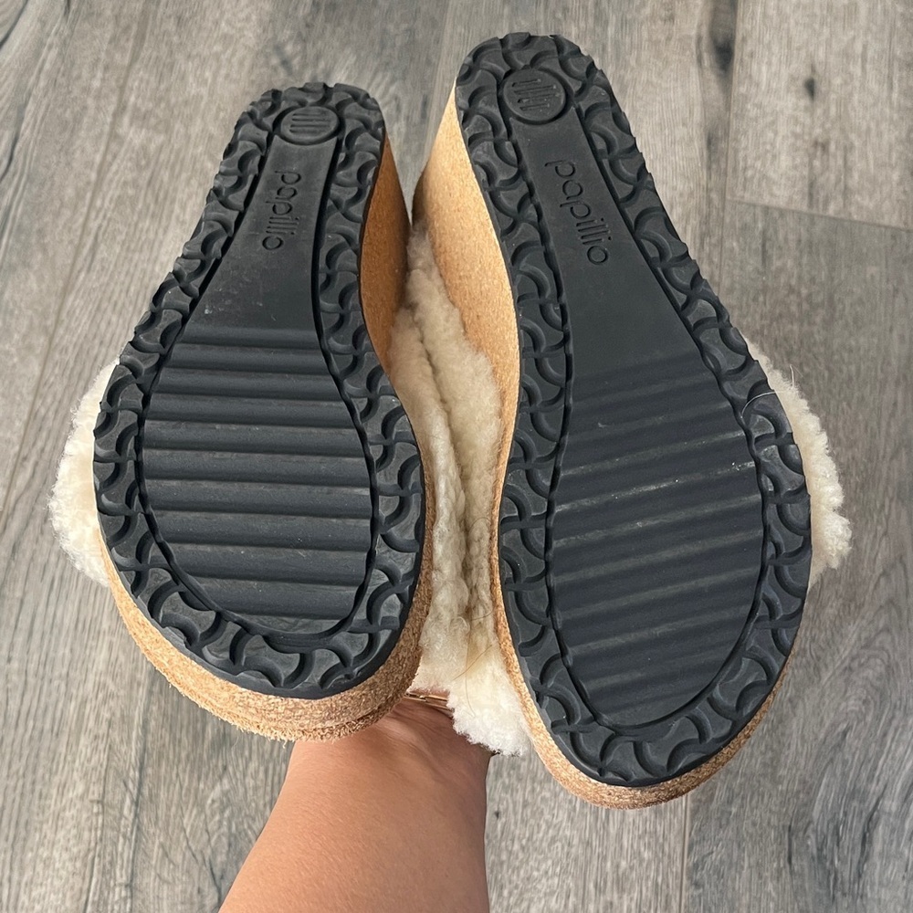 Papillio Cream Shearling Slippers - Picture 6 of 9